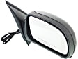 2004 Buick Rainier - Driver and Passenger Side Mirror, 1st Design, Power Adjust, Heated, Textured Black, Manual Folding, No Signal Light, No Blind Spot Feature, No Memory, No Puddle Light, No Auto-Dimming