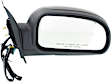 2004 Buick Rainier - Driver and Passenger Side Mirror, 1st Design, Power Adjust, Heated, Textured Black, Manual Folding, No Signal Light, No Blind Spot Feature, No Memory, No Puddle Light, No Auto-Dimming