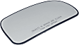 Driver and Passenger Side Mirror Glass, Non-Heated, No Blind Spot Feature, With backing plate, Includes (2) Mirror Glasses