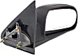 Driver and Passenger Side Mirrors, Manual Adjust, Manual Folding, Non-Heated, Textured Black, No Signal Light, No Memory, No Puddle Light, No Auto-Dimming