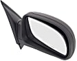 Driver and Passenger Side Mirrors, Manual Adjust, Manual Folding, Non-Heated, Textured Black, No Signal Light, No Memory, No Puddle Light, No Auto-Dimming
