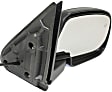 2004 Chevrolet Silverado 1500 Base - Driver and Passenger Side Mirror, Power Adjust, Heated, Textured Black, Manual Folding, No Signal Light, No Blind Spot Feature, No Memory, No Puddle Light, No Auto-Dimming, Extended Cab Pickup