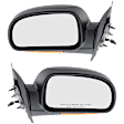 2004-2007 Buick Rainier - Driver and Passenger Side Mirrors, Power, Manual Folding, Heated, Textured Black, In-housing Signal Light, With memory, No Puddle Light, No Auto-Dimming, No Blind Spot Feature