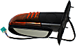 2004-2007 Buick Rainier - Driver and Passenger Side Mirrors, Power, Manual Folding, Heated, Textured Black, In-housing Signal Light, With memory, No Puddle Light, No Auto-Dimming, No Blind Spot Feature