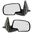 2005 Chevrolet Silverado 1500 - Driver and Passenger Side Mirror, Power Adjust, Heated, Paintable, Manual Folding, No Signal Light, No Blind Spot Feature, No Memory, No Puddle Light, No Auto-Dimming