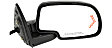 2003 Chevrolet Avalanche 1500 Z71 - Driver and Passenger Side Mirror, For Models Without Body Cladding and Light Sensitive System, Power Adjust, Heated, With 1 Paintable and 1 Textured Black Cap, Manual Folding, In-glass Signal Light, No Blind Spot Feature, No Memory