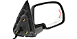2003 Chevrolet Avalanche 1500 Z71 - Driver and Passenger Side Mirror, For Models Without Body Cladding and Light Sensitive System, Power Adjust, Heated, With 1 Paintable and 1 Textured Black Cap, Manual Folding, In-glass Signal Light, No Blind Spot Feature, No Memory