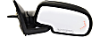 2003 Chevrolet Avalanche 1500 Z71 - Driver and Passenger Side Mirror, For Models Without Body Cladding and Light Sensitive System, Power Adjust, Heated, With 1 Paintable and 1 Textured Black Cap, Manual Folding, In-glass Signal Light, No Blind Spot Feature, No Memory