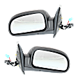 2004-2007 Buick Rainier - Driver and Passenger Side Mirrors, Power, Power Folding, Heated, Textured Black, No Signal Light, No Memory, No Puddle Light, No Auto-Dimming, No Blind Spot Feature