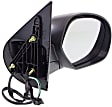 Driver and Passenger Side Mirror, Power Adjust, Heated, Manual Folding, With 1 Paintable and 1 Textured Black Cap, No Signal Light, No Memory, No Puddle Light, No Auto-Dimming