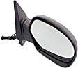 Driver and Passenger Side Mirror, Power Adjust, Heated, Manual Folding, With 1 Paintable and 1 Textured Black Cap, No Signal Light, No Memory, No Puddle Light, No Auto-Dimming
