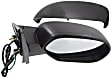 Driver and Passenger Side Mirror, Power Adjust, Heated, Manual Folding, With 1 Paintable and 1 Textured Black Cap, No Signal Light, No Memory, No Puddle Light, No Auto-Dimming