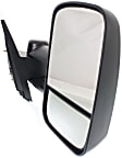 2008 Chevrolet Suburban 1500 - Driver and Passenger Side Towing Mirror, Manual Adjust, Non-Heated, Textured Black, Manual Folding, No Signal Light, With Blind Spot Glass, Without Memory Recall, No Puddle Light, No Auto-Dimming