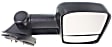 2008 Chevrolet Suburban 1500 - Driver and Passenger Side Towing Mirror, Manual Adjust, Non-Heated, Textured Black, Manual Folding, No Signal Light, With Blind Spot Glass, Without Memory Recall, No Puddle Light, No Auto-Dimming