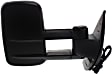 2011 Chevrolet Suburban 2500 - Driver and Passenger Side Towing Mirror, Power Adjust, Heated, Textured Black, Manual Folding, In-glass Signal Light, With Blind Spot Glass, No Memory, No Puddle Light, No Auto-Dimming