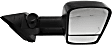 2011 Chevrolet Suburban 2500 - Driver and Passenger Side Towing Mirror, Power Adjust, Heated, Textured Black, Manual Folding, In-glass Signal Light, With Blind Spot Glass, No Memory, No Puddle Light, No Auto-Dimming