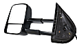 2011 Chevrolet Suburban 2500 - Driver and Passenger Side Towing Mirror, Power Adjust, Heated, Textured Black, Manual Folding, In-glass Signal Light, With Blind Spot Glass, No Memory, No Puddle Light, No Auto-Dimming