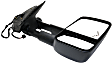 2011 Chevrolet Suburban 2500 - Driver and Passenger Side Towing Mirror, Power Adjust, Heated, Textured Black, Manual Folding, In-glass Signal Light, With Blind Spot Glass, No Memory, No Puddle Light, No Auto-Dimming