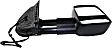 2011 Chevrolet Suburban 2500 - Driver and Passenger Side Towing Mirror, Power Adjust, Heated, Textured Black, Manual Folding, In-glass Signal Light, With Blind Spot Glass, No Memory, No Puddle Light, No Auto-Dimming