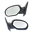 2007 Chevrolet Tahoe - Driver and Passenger Side Mirror, Manual Adjust, Non-Heated, Textured Black, Manual Folding, No Signal Light, No Blind Spot Feature, No Memory, No Puddle Light, No Auto-Dimming