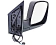 2003 Chevrolet Express 1500 - Driver and Passenger Side Mirror, Power Adjust, Heated, Textured Black, Manual Folding, No Signal Light, No Blind Spot Feature, No Memory, No Puddle Light, No Auto-Dimming