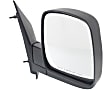 2003 Chevrolet Express 1500 - Driver and Passenger Side Mirror, Manual Adjust, Non-Heated, Textured Black, Manual Folding, No Signal Light, No Blind Spot Feature, No Memory, No Puddle Light, No Auto-Dimming