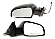 2008-2012 Chevrolet Malibu - Driver and Passenger Side Mirrors, Power, Manual Folding, Non-Heated, Textured Black, No Signal Light, No Memory, No Puddle Light, No Auto-Dimming, No Blind Spot Feature