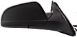 2008-2012 Chevrolet Malibu - Driver and Passenger Side Mirrors, Power, Manual Folding, Non-Heated, Textured Black, No Signal Light, No Memory, No Puddle Light, No Auto-Dimming, No Blind Spot Feature