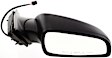 2008-2012 Chevrolet Malibu - Driver and Passenger Side Mirrors, Power, Manual Folding, Non-Heated, Textured Black, No Signal Light, No Memory, No Puddle Light, No Auto-Dimming, No Blind Spot Feature