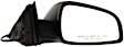 2008-2012 Chevrolet Malibu - Driver and Passenger Side Mirrors, Power, Manual Folding, Non-Heated, Textured Black, No Signal Light, No Memory, No Puddle Light, No Auto-Dimming, No Blind Spot Feature