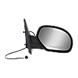 2007 Chevrolet Suburban 1500 LTZ - Driver and Passenger Side Mirror, For Models Without Off Road Package, Power Adjust, Heated, Textured Black, Manual Folding, No Signal Light, No Blind Spot Feature, No Memory, No Puddle Light, No Auto-Dimming
