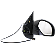 2007 Chevrolet Suburban 1500 LTZ - Driver and Passenger Side Mirror, For Models Without Off Road Package, Power Adjust, Heated, Textured Black, Manual Folding, No Signal Light, No Blind Spot Feature, No Memory, No Puddle Light, No Auto-Dimming