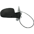 2007 Chevrolet Suburban 1500 LTZ - Driver and Passenger Side Mirror, For Models Without Off Road Package, Power Adjust, Heated, Textured Black, Manual Folding, No Signal Light, No Blind Spot Feature, No Memory, No Puddle Light, No Auto-Dimming