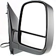 2009 Chevrolet Express 1500 - Driver and Passenger Side Mirror, Power Adjust, Heated, Textured Black, Manual Folding, No Signal Light, With Blind Spot Glass, No Memory, No Puddle Light, No Auto-Dimming