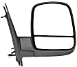 2009 Chevrolet Express 1500 - Driver and Passenger Side Mirror, Power Adjust, Heated, Textured Black, Manual Folding, No Signal Light, With Blind Spot Glass, No Memory, No Puddle Light, No Auto-Dimming