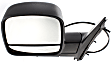 2023 GMC Savana 3500 - Driver and Passenger Side Mirror, Power Adjust, Heated, Textured Black, Manual Folding, In-housing Signal Light, With Blind Spot Glass, No Memory, No Puddle Light, No Auto-Dimming