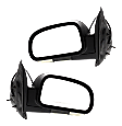 Driver and Passenger Side Mirrors, Power, Power Folding, Heated, Textured Black, In-housing Signal Light, No Memory, No Puddle Light, No Auto-Dimming, No Blind Spot Feature