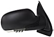 Driver and Passenger Side Mirrors, Power, Power Folding, Heated, Textured Black, In-housing Signal Light, No Memory, No Puddle Light, No Auto-Dimming, No Blind Spot Feature