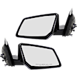Driver and Passenger Side Mirror, Power Adjust, Non-Heated, Manual Folding, Textured Black, No Signal Light, No Memory, No Puddle Light, No Auto-Dimming, No Blind Spot Feature