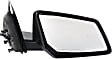 Driver and Passenger Side Mirror, Power Adjust, Non-Heated, Manual Folding, Textured Black, No Signal Light, No Memory, No Puddle Light, No Auto-Dimming, No Blind Spot Feature