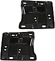 Front, Driver and Passenger Side Bumper Brackets, 1-Piece Bumper