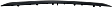 Front Bumper Trims, Black Bumper Filler, For Models With Steel Bumper, Without Tow Hooks, Exc. Sport and SRT Models