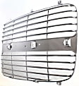 Driver and Passenger Side Grille Assemblies, Chrome, Grille Insert