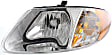 Driver and Passenger Side Headlights, with Bulbs, Halogen, CAPA Certified