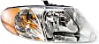Driver and Passenger Side Headlights, with Bulbs, Halogen, CAPA Certified