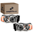 2004 Dodge Ram 3500 - Driver and Passenger Side Halogen Headlight, With bulb(s), OE Replacement