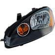 Driver and Passenger Side Headlights, with Bulbs, Halogen, Coupe, CAPA Certified