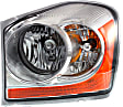 Driver and Passenger Side Halogen Headlight, With bulb(s), OE Replacement