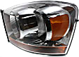 2006 Dodge Ram 3500 - Driver and Passenger Side Halogen Headlight, With bulb(s), Clear Lens, Chrome Interior