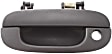 Front, Driver and Passenger Side Textured Black Exterior Door Handle, With Key Hole